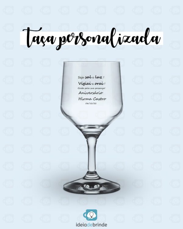 Taça de Vinho Personalizada | Brindes Personalizados
