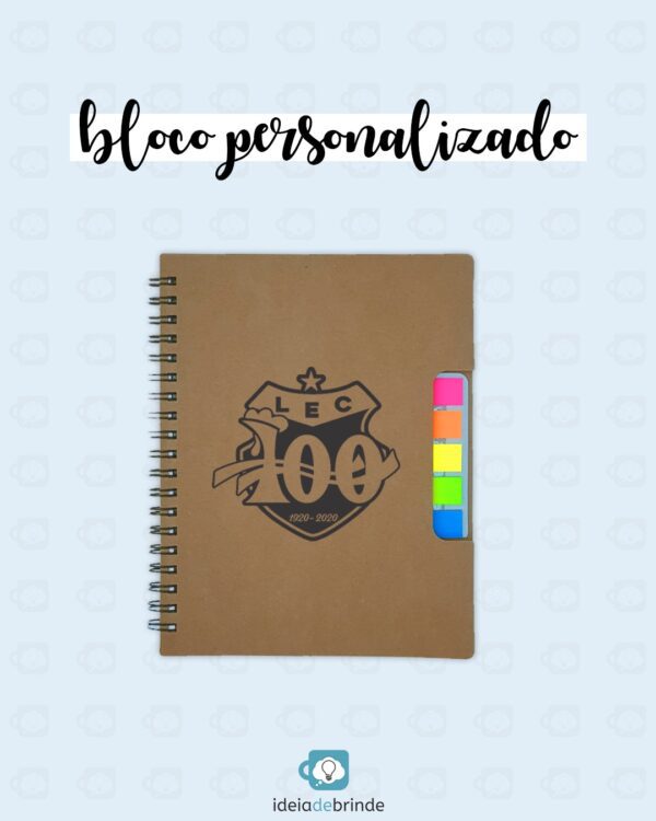 Caderno Personalizado com Post It e Caneta | Brindes Personalizados