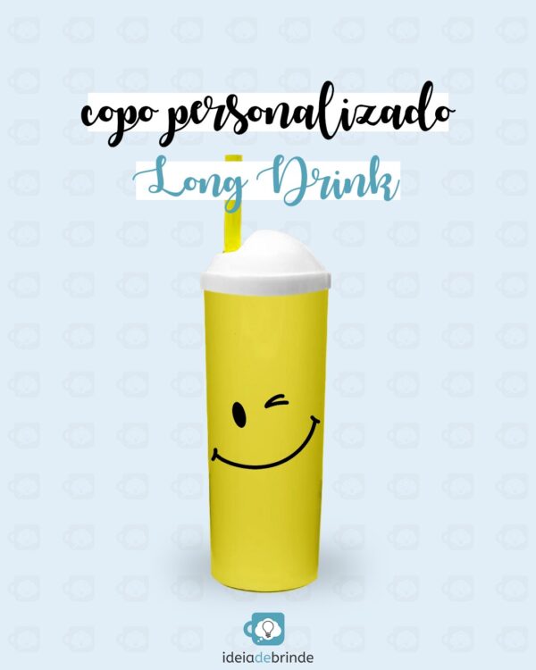 Copo Long Drink com Tampa Personalizado | Brindes Personalizados